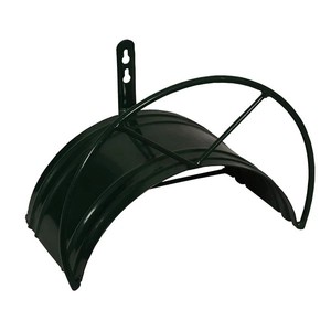 Support mural robuste en métal pour tuyau d'arrosage, organisateur de rangement extérieur pour tuyau d'eau, support de dévidoir en fer noir - Product Image 6