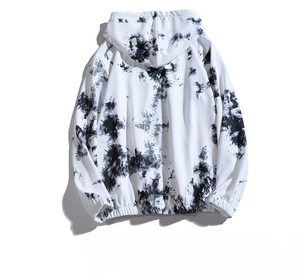 Sweat à capuche tie-dye pour femme avec matériau respirant coupe moderne prêt pour l'hiver couleurs et tailles personnalisables pour les vêtements de plein air et de voyage - Product Image 4