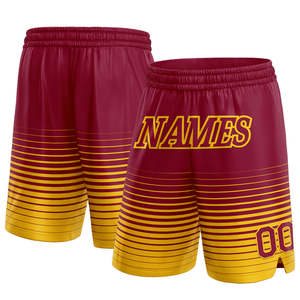 <b>Customized</b> Sports Team Shorts 100% Polyester Mesh Sublimated Club Name Training Basketball Athletic Shorts for Teamwear - Product Image 1