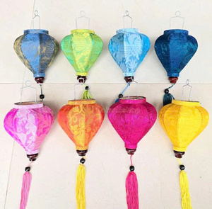 Bulk Handmade Vietnamese Silk <b>Lanterns</b> <b>Bamboo</b> <b>Lantern</b> Silk <b>Lanterns</b> Decorative Silk <b>Lanterns</b> For Wedding Party Decor - Product Image 6