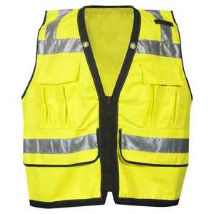 Coated Warm Vest <b>Jacket</b> Customized High Quality <b>Hi</b>-<b>vis</b> Safety Waterproof Windproof Pu High Reflective Water Proof for Men - Product Image 5