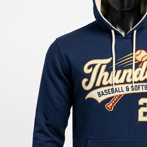 Camiseta con Capucha para Equipo de Softbol de Invierno, Manga Corta, Color Sólido, Ecológica, con Logotipo Personalizado, Nombre del Equipo, Número, OEM, ODM, Calidad Premium, 2 Piezas - Product Image 4