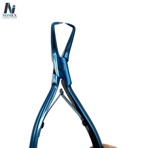 Alicates profesionales para extensiones de cabello de acero inoxidable azul, embalaje personalizado, herramienta para abrir cuentas de alta calidad - Product Image 2