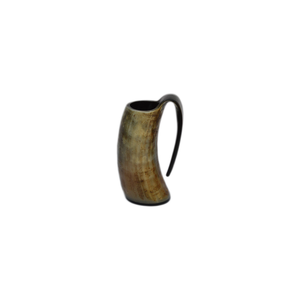 Taza de cuerno de búfalo de diseño elegante, de resina y madera, ideal para beber, con acabado natural y soporte. - Product Image 6