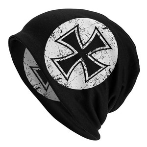 Gorro de punto de los Caballeros Templarios - Gorro de invierno con cruz estampada de primera calidad - Product Image 2