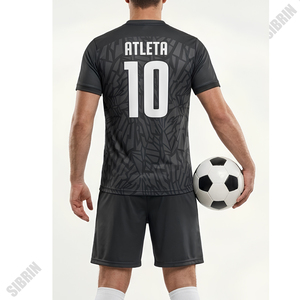 Uniforme de Fútbol Sublimado Personalizado SIBRIN |   Camisetas de Equipo, Pantalones Cortos, Logotipo, Nombre, Número |   Conjunto de Uniforme de Fútbol Sublimado 100% Poliéster - Product Image 2