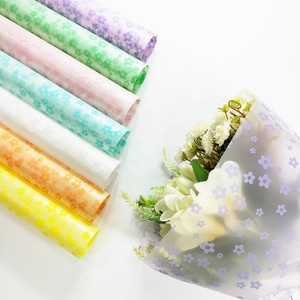 Luxury Coated <b>Resin</b> Synthetic Waterproof Matte Gift Wrapping Paper Fresh Flowers Eco-Friendly Food Safe 58x58cm 30 Colors - Product Image 1