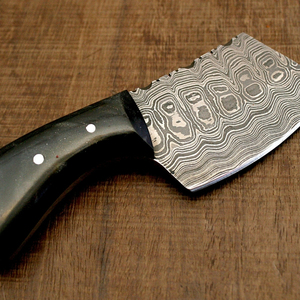 Damascus Steel Kitchen Cleaver Heavy Duty Meat Chopper Wide Blade Butcher Knife Handmade Chef Cooking <b>Tool</b> for Home Restaurant - Product Image 2