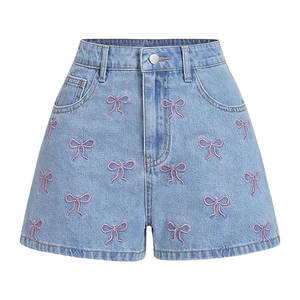 Service OEM, shorts brodés pour femmes, best-seller, légers, décontractés, mode, coupe confortable - Product Image 1