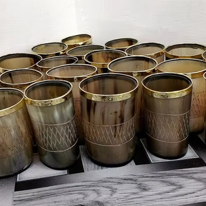 Vaso de cuerno natural de búfalo Vikingo para café, vino y whisky, vaso de cuerno auténtico a un precio asequible. - Product Image 1