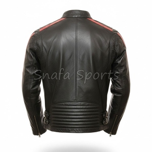 High Quality Men's Leather <b>Jackets</b> <b>Bomber</b> <b>Shearling</b> Sheepskin Winter Coat High Quality <b>Jacket</b> For Men - Product Image 2