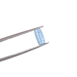 Topaze bleue de qualité supérieure, créée en laboratoire, pierre précieuse hydro, forme balle 8x4mm, 1,10 carats, pour bijoux - Product Image 1