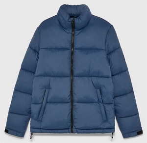 Service OEM sur mesure, veste d'hiver matelassée pour homme de haute qualité, tissu imperméable, écologique, respirant, col montant, poche - Product Image 2