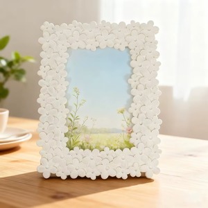 Resin Photo <b>Frame</b> with Lace Trim, Ornate <b>Picture</b> <b>Frame</b> Tabletop Stand, Gift & Home Decor Ornament From REHMAN CRAFT - Product Image 4