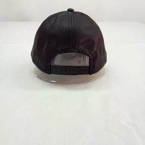 Casquette Snapback 6 Panneaux en Maille Noire Réglable Unisexe Décontractée Respirante Imperméable Couleur Unie Taille Adulte - Product Image 3