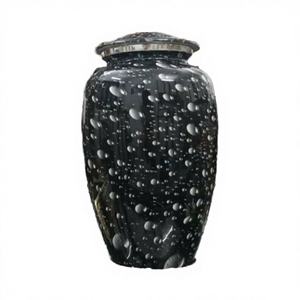 Trouver des urnes funéraires en métal de style antique similaires pour les cendres d'adultes, souvenir commémoratif, finition vintage, urnes funéraires en métal - Product Image 2