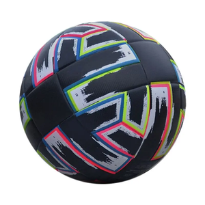 AEF6-<b>Soccer</b> Ball Size 5 Black PU Non-Slip Grass Football Adult Indoor Outdoor Wear-Resistant PU <b>Soccer</b> Ball - Product Image 1