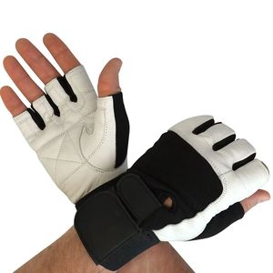 Gants de fitness en cuir synthétique demi-doigts avec logo personnalisé, respirants, pour entraînement quotidien, pour la musculation, pour hommes - Product Image 6