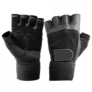 Gants de musculation demi-doigts Tombola Sports 0,5 kg jaune noir avec sangle de poignet réglable pour gym et fitness, unisexe, en polyester - Product Image 3