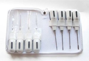 Instrumentos Bone Bridge: Juego de 8 Elevadores de Raíces de Plástico Reutilizables, Instrumentos Quirúrgicos Dentales con Agarre Ergonómico, CE - Product Image 3