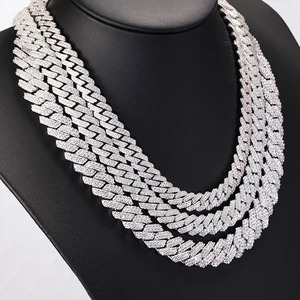 สร้อยคอคิวบันโมอิสซาไนต์ลดราคาพิเศษสำหรับใส่เที่ยวทะเลช่วงซัมเมอร์ สไตล์ฮิปฮอป พร้อมส่งออกในราคาพิเศษ - Product Image 5