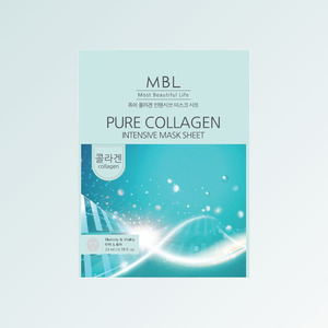 Masque facial - Embiel Pure Collagen Intensive Mask Sheet 10 feuilles 23ml Masque facial au concombre Produits de soin de la peau - Product Image 4