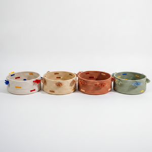 Handmade Braided Cotton <b>Basket</b> Wholesale for Home Decor <b>Storage</b> Organizer India Manufacturer - Product Image 5