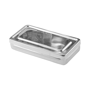 Boîte de rangement pour instruments chirurgicaux dentaires de haute qualité avec couvercle en acier inoxydable, manuelle, certifiée CE ISO - Product Image 5