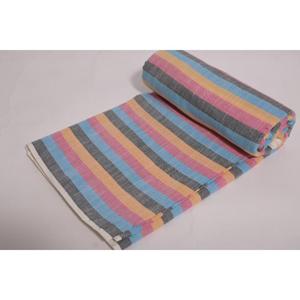 Levinas Eco-Friendly Indian Cotton Handloom Stripe Printed Lightweight Fabric for Dress Shirt Home Decor & Sewing Craft - Product Image 1