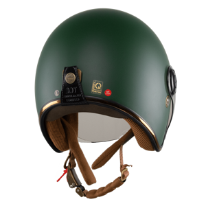 Casco DE CARA abierta M20K, casco real de liberación rápida, visera estándar Retro Vintage DOT, negro, blanco, nueva condición, fabricado en Vietnam - Product Image 2