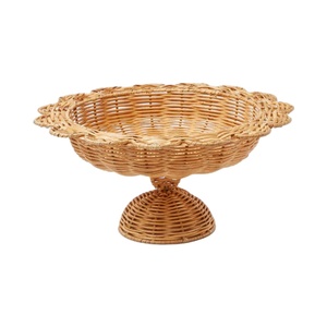 Restaurantware Natural Rattan Shell <b>Bowls</b> Wood <b>Bowls</b> with <b>Ceramic</b> for Parties or Catering Made in Vietnam - Product Image 1
