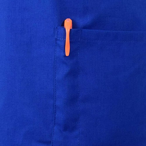 Women Blue <b>Scrub</b> Set Cotton Polyester Woven Hospital <b>Uniform</b> Pants V Neck Short Sleeve <b>Scrubs</b> for Medical Use - Product Image 5
