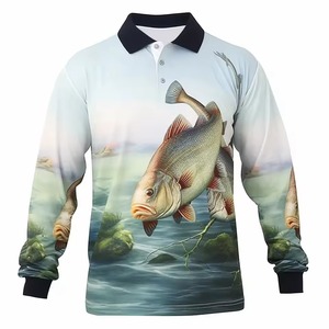 Camisa de Pesca para Hombre, Ligera, de Manga Larga, con Tela Transpirable de Secado Rápido y Protección UPF en el Pecho - Product Image 5