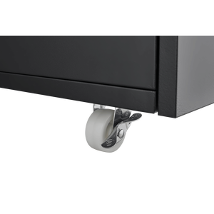 Casellario laterale Mobile per ufficio domestico con scaffale aperto e ruote per stampante per file di dimensioni lettere/legali/A4 - Product Image 5