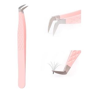 Pinces à cils de haute qualité, or et rose, emballage personnalisé, étiquette privée, pinces à cils pour extensions de cils - Product Image 1
