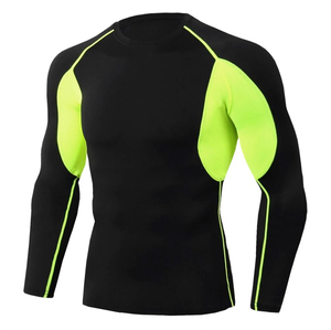 Sports Jiu Jitsu BJJ Breathable Eco-Friendly Full Sleeve <b>Compression</b> Rash Guard for <b>Men</b> No GI MMA Ranked OEM Service OEM - Product Image 3