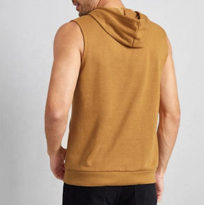 Vêtements de sport décontractés pour hommes, vêtements de sport respirants, sans manches, à capuche, pour un style de vie actif - Product Image 3