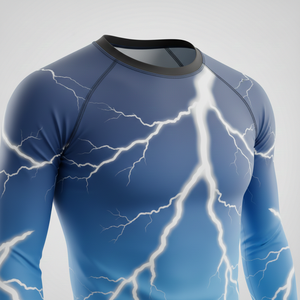 Unisex <b>Long</b> <b>Sleeve</b> Rash Guard <b>Swim</b> Shirt Quick Dry Compression Fit Surf <b>Top</b> Activewear for Training Fitness Gym - Product Image 4