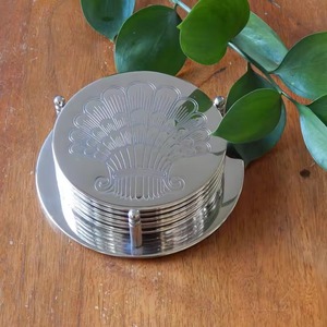 Modern Design Round Metal Coaster <b>Set</b> for <b>Tea</b> and Coffee Exclusive Quality Table Placemats at Wholesale Price From India - Product Image 5