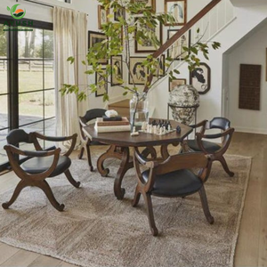 Alfombra floral minimalista y natural hecha de fibras 100% de yute. Alfombras personalizadas de la India para habitación de invitados y dormitorio. - Product Image 3