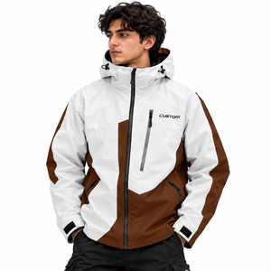 Veste coupe-vent en nylon pour homme, légère, hydrofuge, col montant, fermeture éclair, pour le cyclisme, la course à pied, les voyages en plein air - Product Image 4