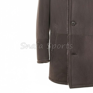 Nouvelle arrivée : veste en cuir shearling pour homme, fabrication OEM, sur mesure, en vente en gros, haute qualité, prix bas - Product Image 4