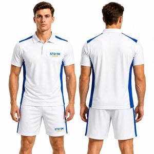 Uniformes de Tenis Personalizados para Equipos OEM, Ropa Deportiva Transpirable de Poliéster/Algodón con Colores y Logotipo Personalizados, Uniforme de Tenis Masculino de Alta Calidad - Product Image 4