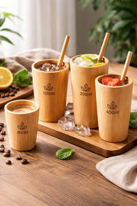 Tasses à thé et à café en bambou artisanales, style classique, réutilisables, durables, résistantes à la chaleur, portables, écologiques, pour pique-nique, usage quotidien - Product Image 6