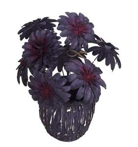 Fleurs pour la table de bureau à domicile, décorations de couleur naturelle, pot de fleurs d'extérieur, salle à manger, décoration murale en fer forgé artisanal, art moderne - Product Image 3