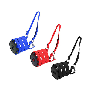 Muserolle en cuir et sangle en nylon respirante et confortable pour chevaux, avec attache rapide pliable, rembourrage anti-frottement en caoutchouc – Vente en gros usine - Product Image 2
