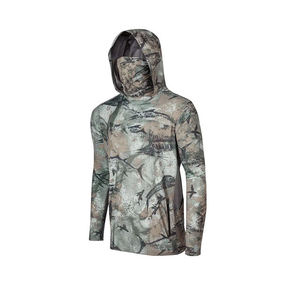 Chemise de pêche à manches longues pour homme, impression par sublimation, séchage rapide, UPF 50, haut de sport d'extérieur, motif vert - Product Image 4