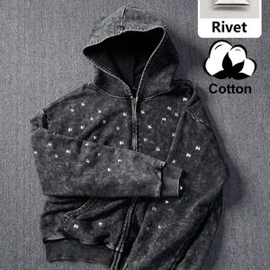 Sweat-shirt homme premium streetwear, coupe ample, décontracté, pour la gym, tissu épais, pull-over en coton doux, indispensable pour l'hiver - Product Image 1