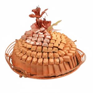 Bandeja Redonda de Metal Plateado de Alta Calidad para Chocolates y Dulces, Estilo Vintage, para Bodas y Eventos Especiales - Product Image 6