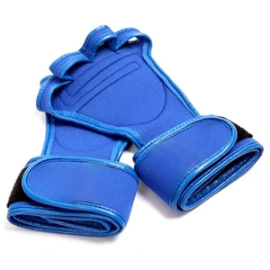 ถุงมือครอสฟิตสีและโลโก้ตามสั่ง พร้อมสายรัดนีโอพรีน บุซิลิโคนสำหรับยกน้ำหนักในยิม ถุงมือครอสฟิตแบบ OEM - Product Image 2